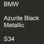 Preview: BMW, Azurite Black Metallic, S34.